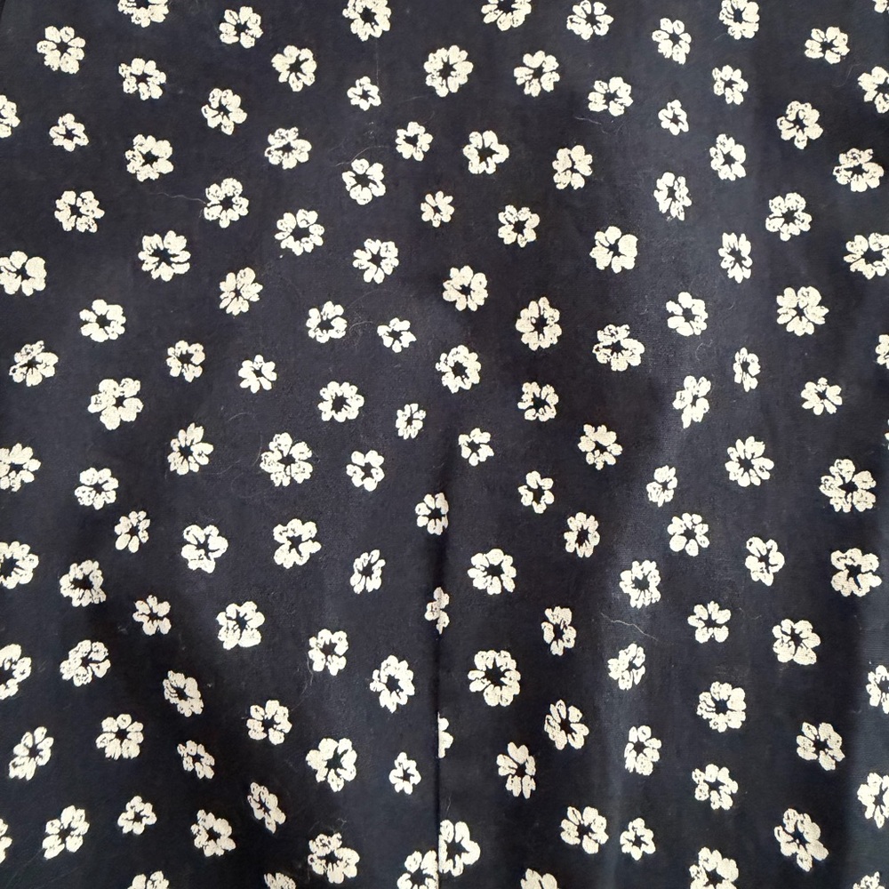 J. Crew Dark Blue Floral Long Sleeve Dress Size Small 6 EUC - Picture 9 of 9